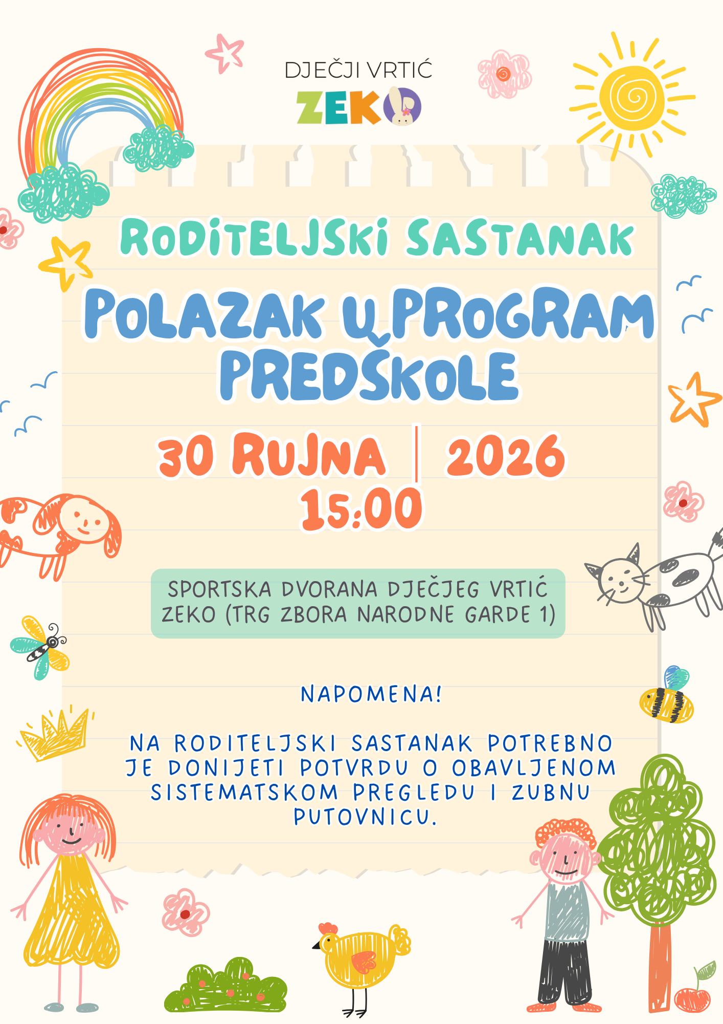 Plakat program predškole